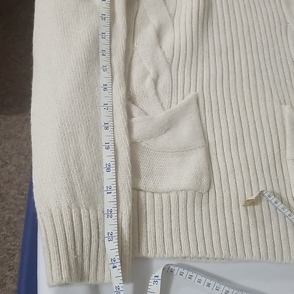 Tommy hillfrgure white sweater very beautiful LG - Picture 11 of 15